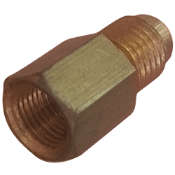 Conector roscable 1/4 pulg macho flare 1/8 pulg hembra npt