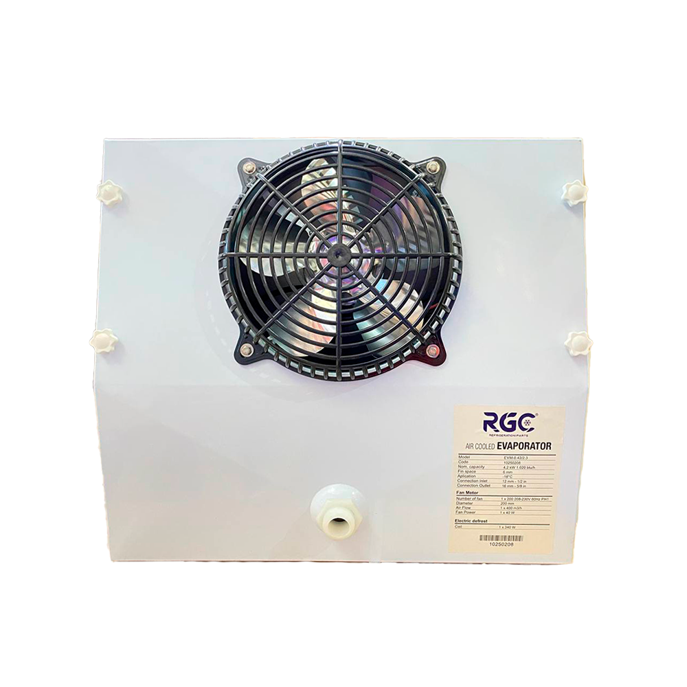 Difusor 1/2 HP 220V 2.150 BTU 2 fan 8 Pulg con resistencia 560W EV-0.63/3.5 RGC